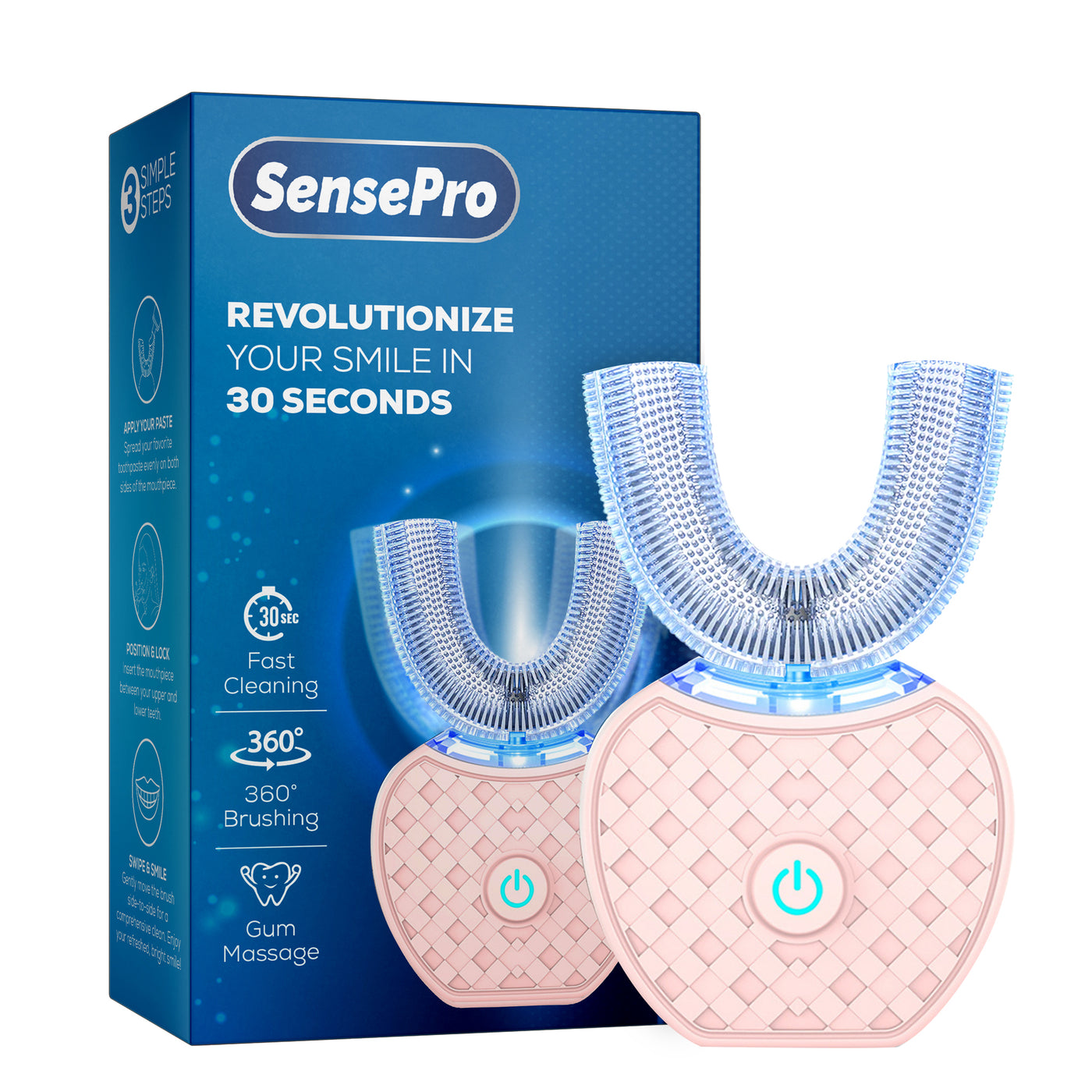 SensePro-tandbørste lyserød